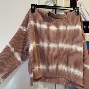 Pistola pink and white sweater
